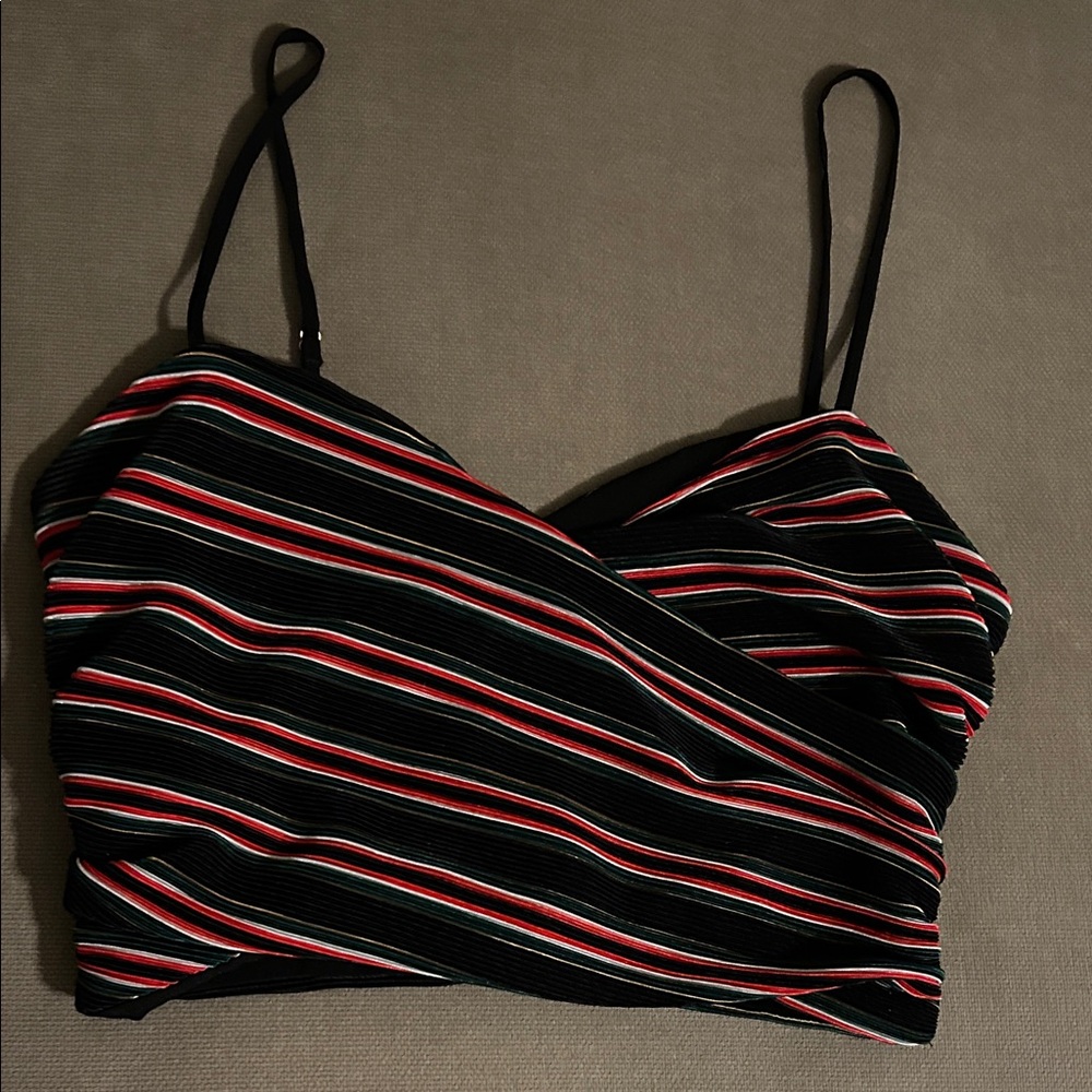 House of Harlow 1960 X Revolve wrap crop tank top